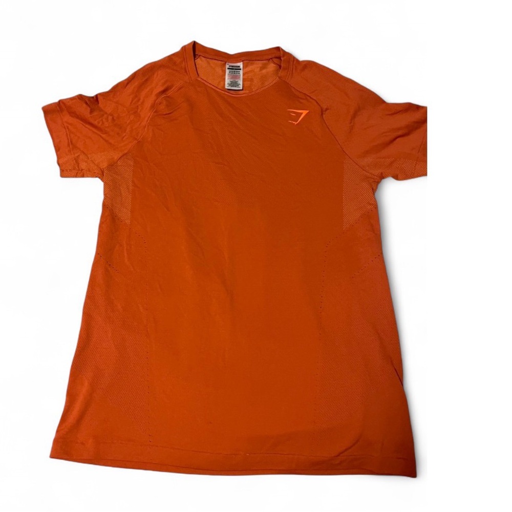 Gymshark Orange Athletic Shirt, men